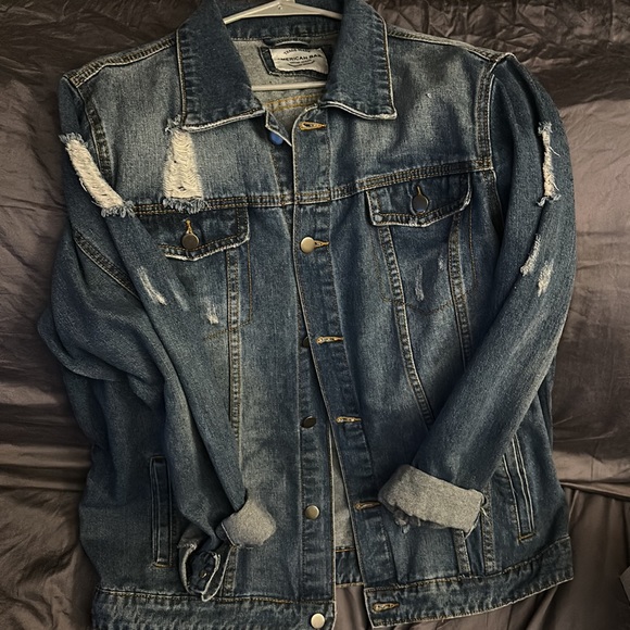 Custom Made Lion Jean Jacket - Picture 2 of 4